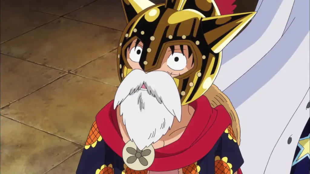 Screenshot adegan menegangkan dari One Piece Episode 567