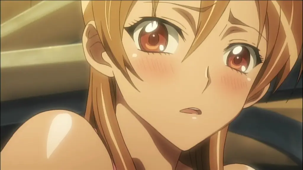 Gambar adegan menegangkan dari Highschool of the Dead episode 1