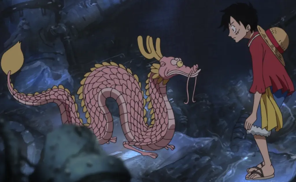 Monkey D Dragon dan Luffy bertemu untuk pertama kalinya