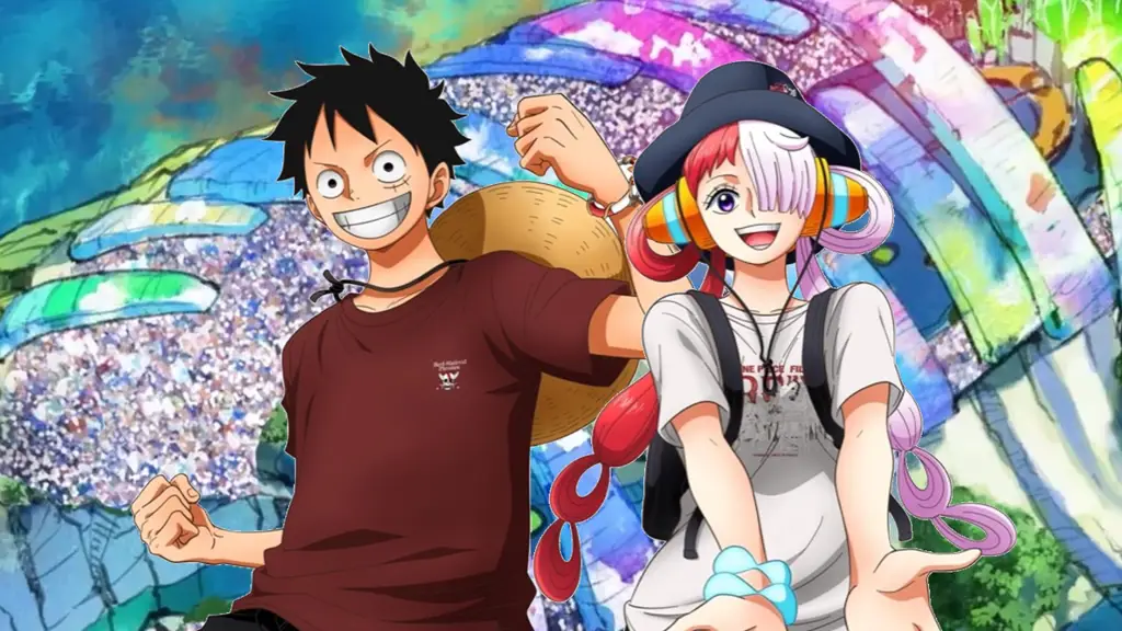 Adegan Luffy dan Uta di Film One Piece Red