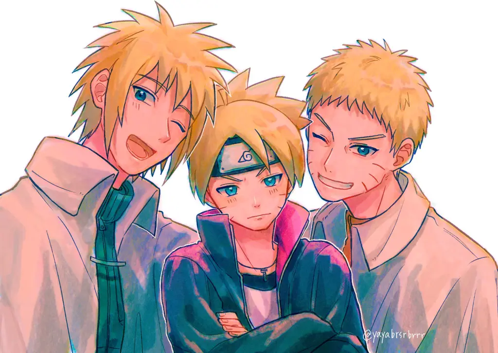 Naruto dan Minato bertemu untuk pertama kalinya