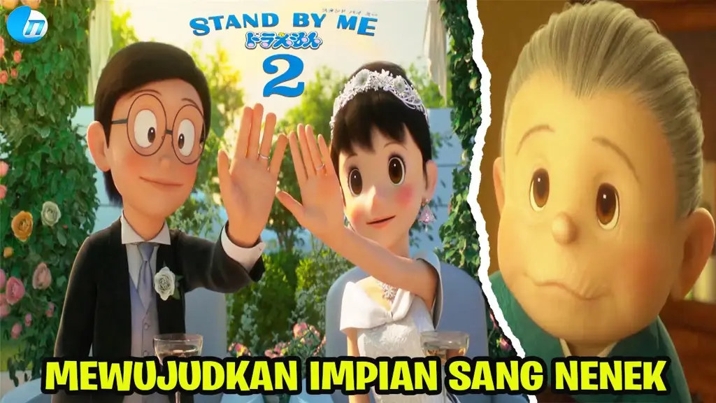 Nobita dan Shizuka dalam film Stand By Me Doraemon 2