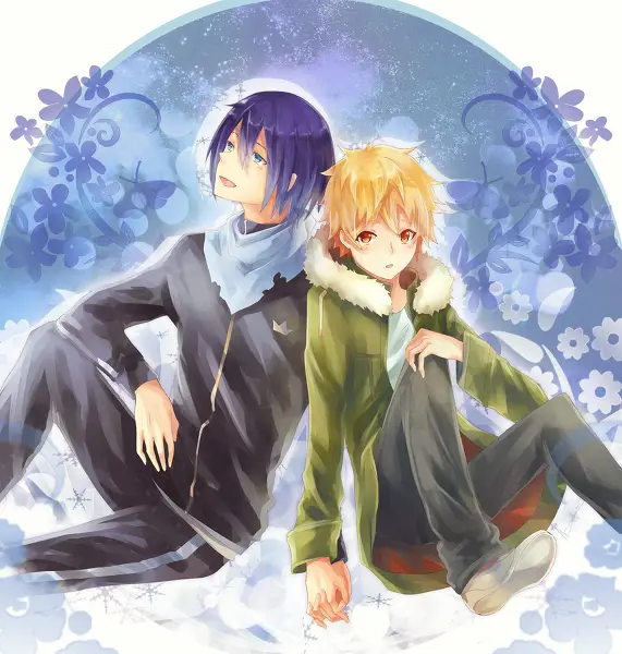 Yato dan Yukine dalam Noragami Aragoto