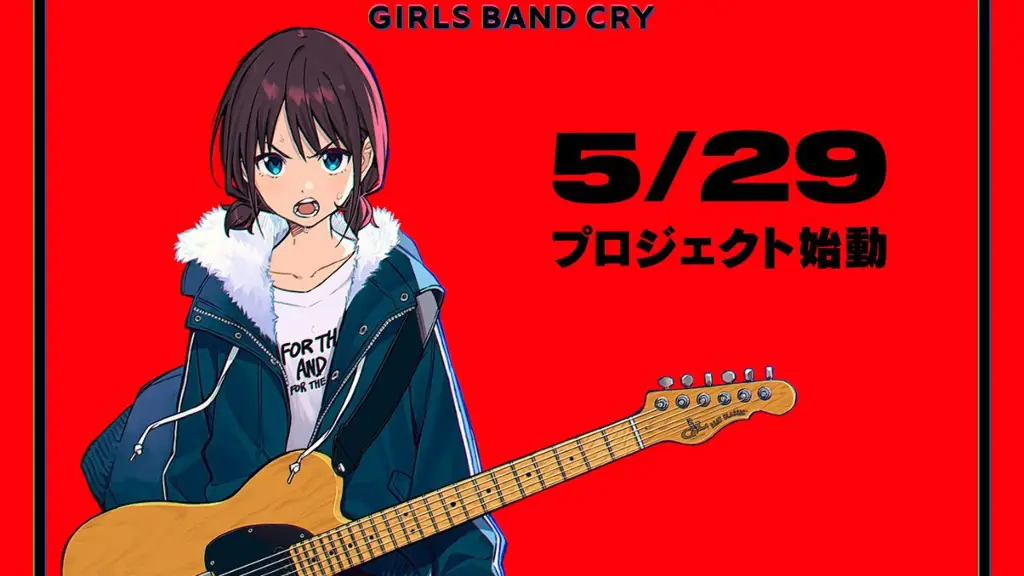 Adegan anime Girls Band Cry yang menarik