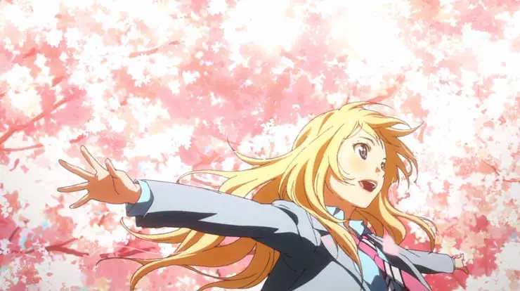 Adegan anime Shigatsu wa Kimi no Uso yang mengharukan