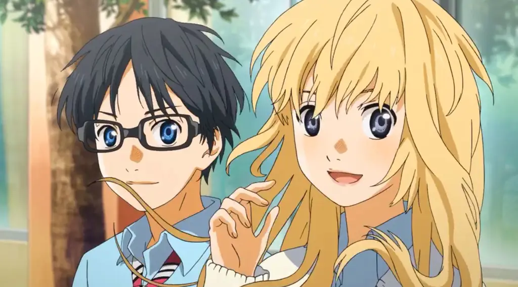 Adegan anime Your Lie in April yang menyentuh hati