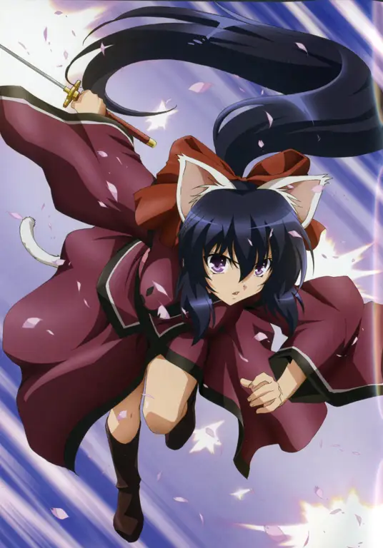 Momen mengharukan dalam anime Omamori Himari Gambar adegan anime Omamori Himari yang mengharukan