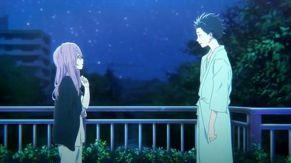 Adegan anime A Silent Voice yang mengharukan