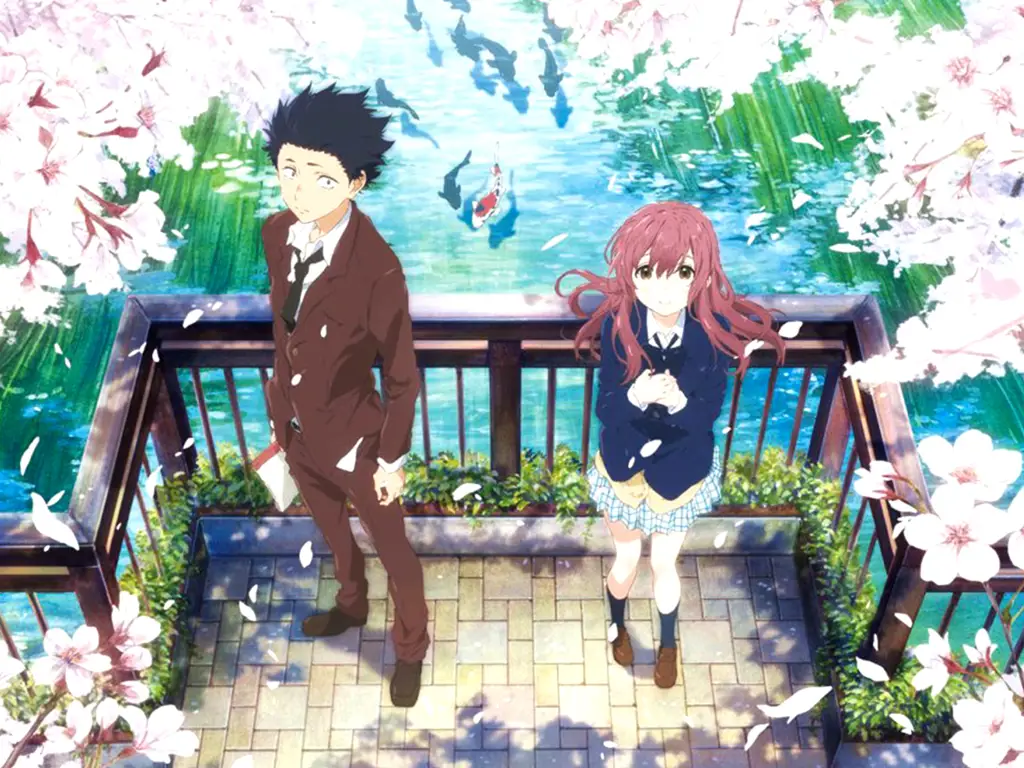 Adegan emosional dari film A Silent Voice