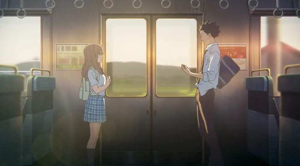 Adegan dari film anime Koe no Katachi