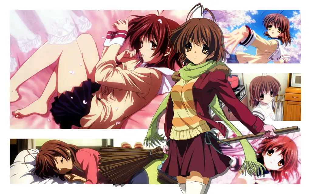 Gambar cuplikan dari anime Clannad