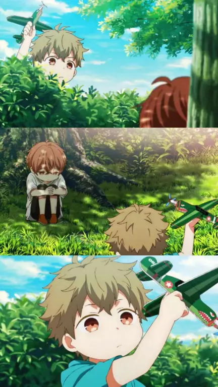 Momen mengharukan Mafuyu dan Ruki Gambar Mafuyu dan Ruki dalam anime Given