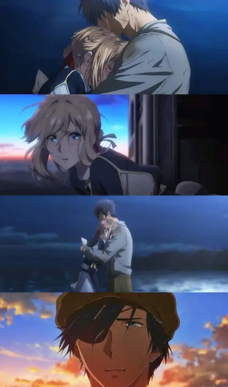 Adegan mengharukan dari Violet Evergarden