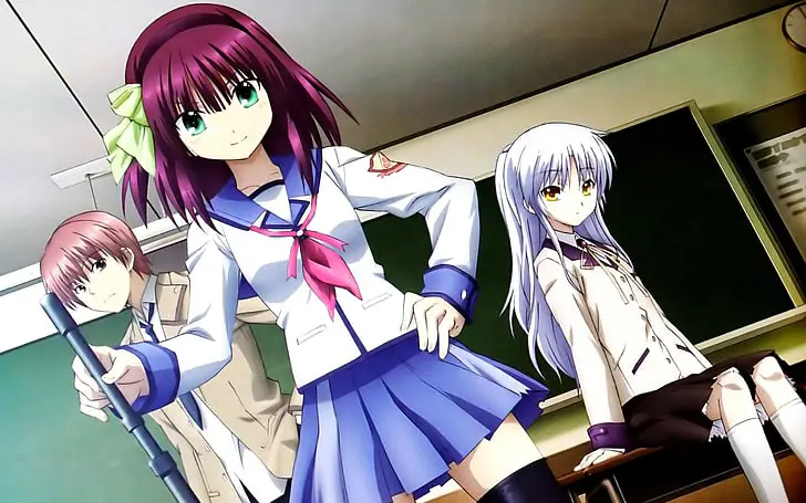 Gambar Yuri dan Otonashi dalam Angel Beats! episode 14