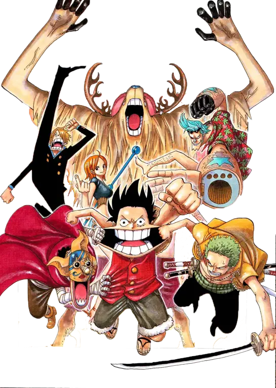 Cuplikan adegan dari Arc Enies Lobby dalam One Piece