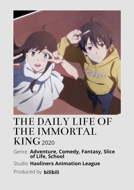 Gambar adegan lucu dari anime The Daily Life of the Immortal King