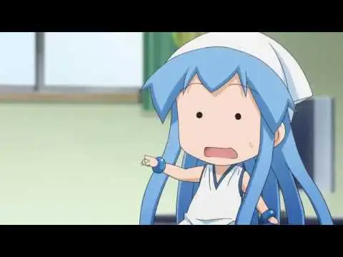 Gambar momen-momen lucu dalam anime Shinryaku! Ika Musume