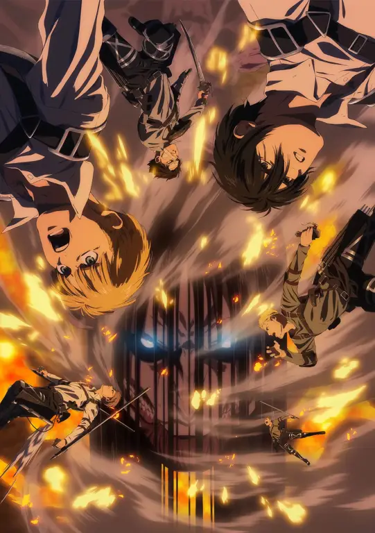 Momen-momen krusial dalam Attack on Titan S3E7 Gambar adegan penting dari Attack on Titan season 3 episode 7