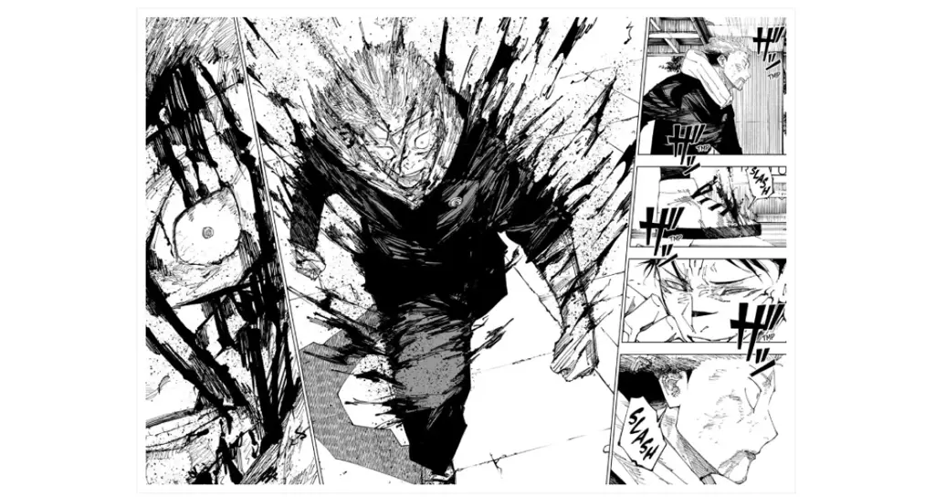 Panel-panel penting dari Jujutsu Kaisen Chapter 214