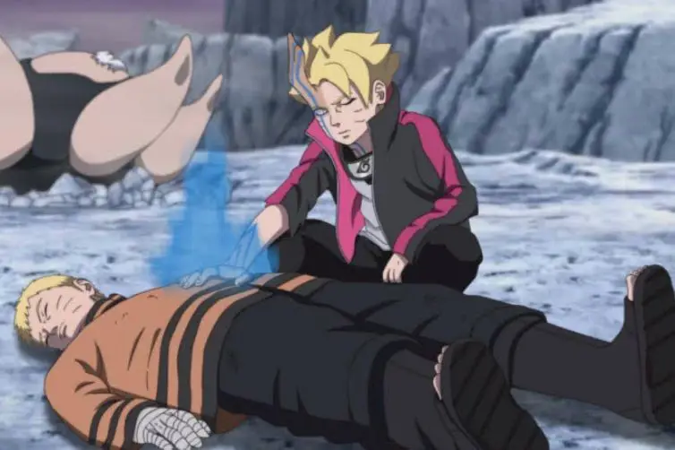 Gambar adegan penting dari Boruto episode 208