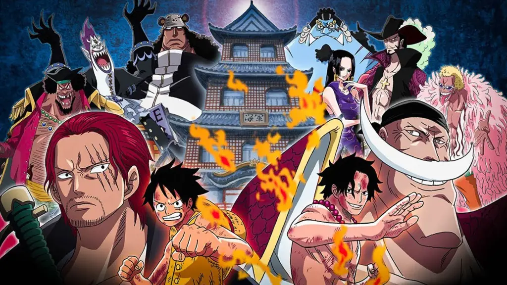 Gambar Perang Marineford dalam Anime One Piece