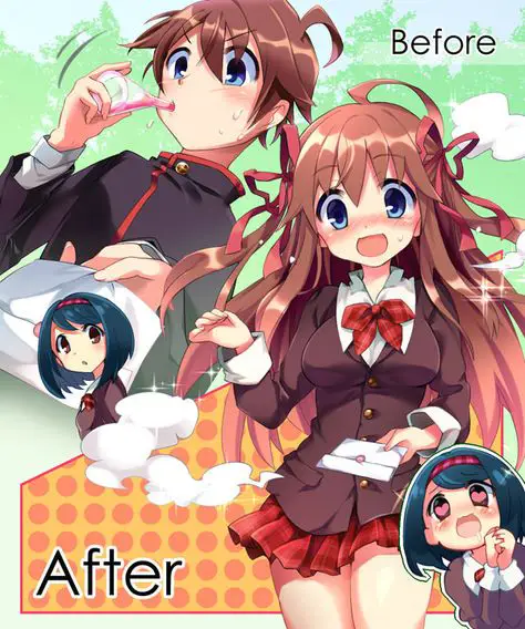 Gambar adegan lucu dari anime bertema gender bender