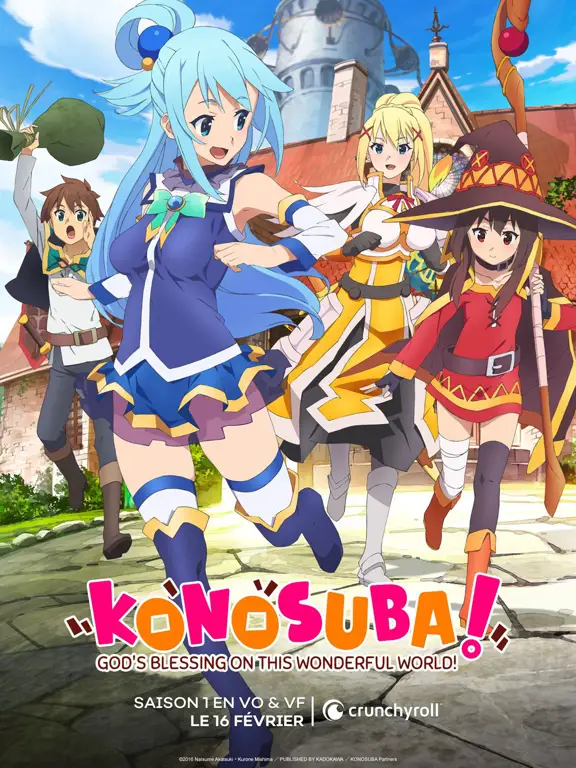 Adegan seru dari anime Konosuba