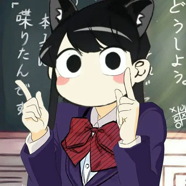 Gambar momen-momen lucu dalam anime Komi-san