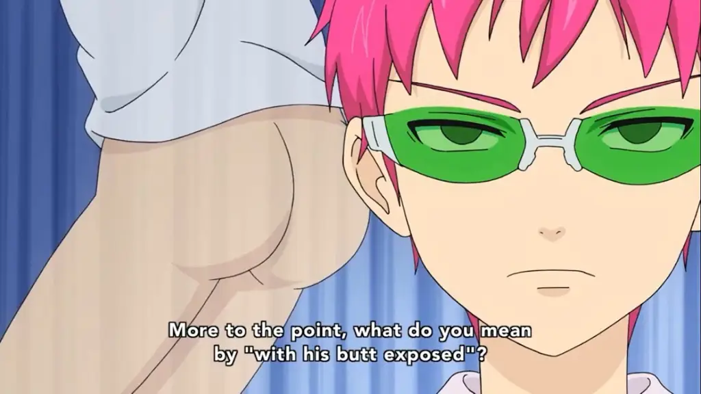 Gambar adegan lucu dari anime Saiki Kusuo no Psi Nan