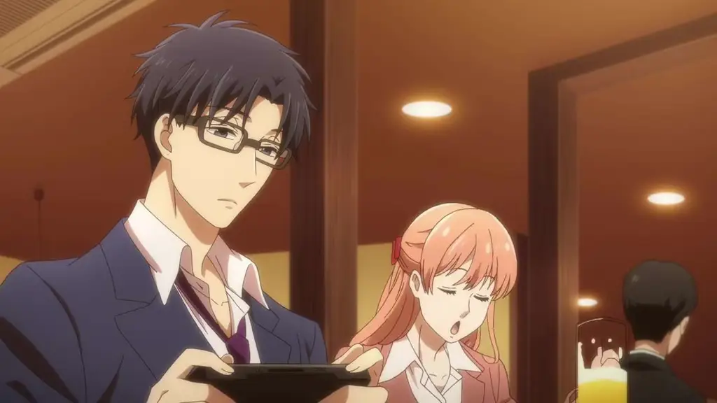 Screenshot adegan dari anime Wotakoi