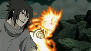 Cuplikan adegan pertarungan Guy vs Kisame