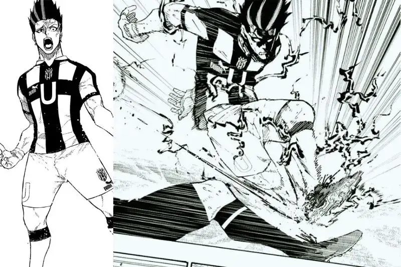 Momen-momen menegangkan di Blue Lock chapter 226 Panel-panel manga Blue Lock chapter 226 yang menegangkan