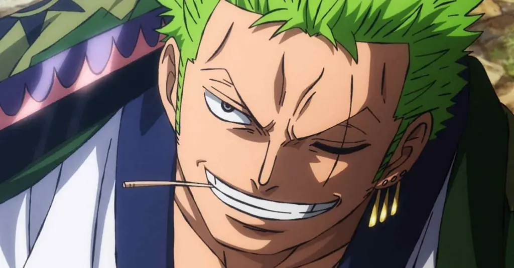 Gambar Zoro dengan mata yang terluka parah