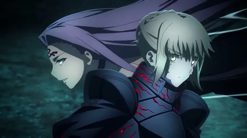 Adegan emosional antara Saber dan Shirou di Fate Stay Night