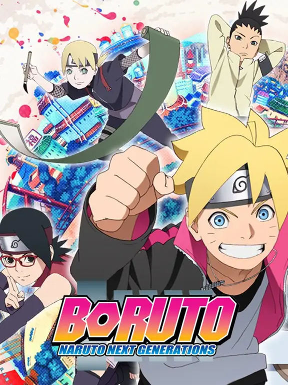 Cuplikan adegan penting dari Boruto: Naruto Next Generations.