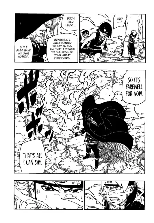 Momen-momen penting di Boruto Chapter 32