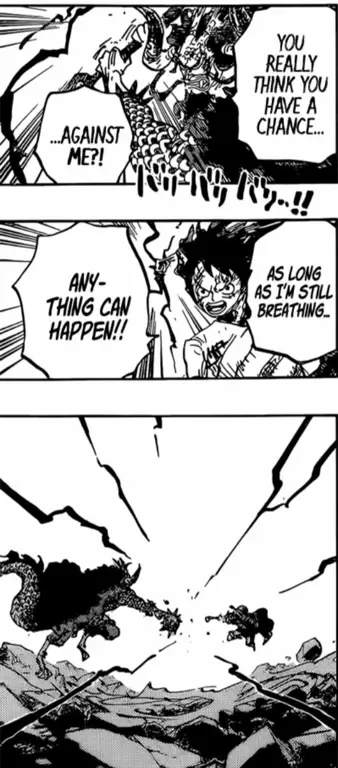 Cuplikan adegan penting dari Chapter 1026 One Piece