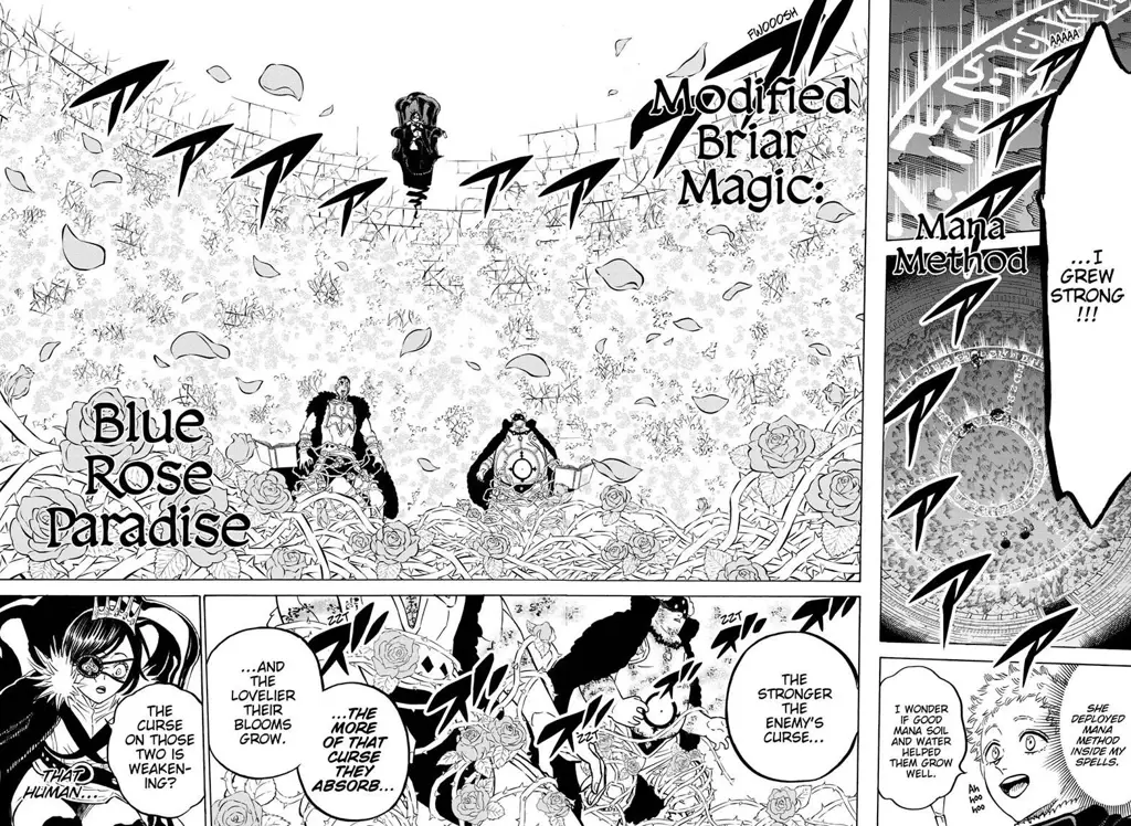 Panel-panel menarik dari Black Clover chapter 277.