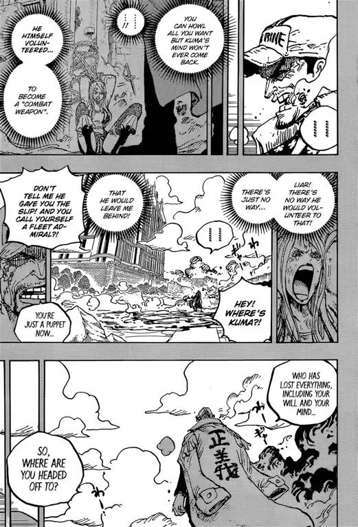 Gambar sorotan dari chapter 1092 One Piece