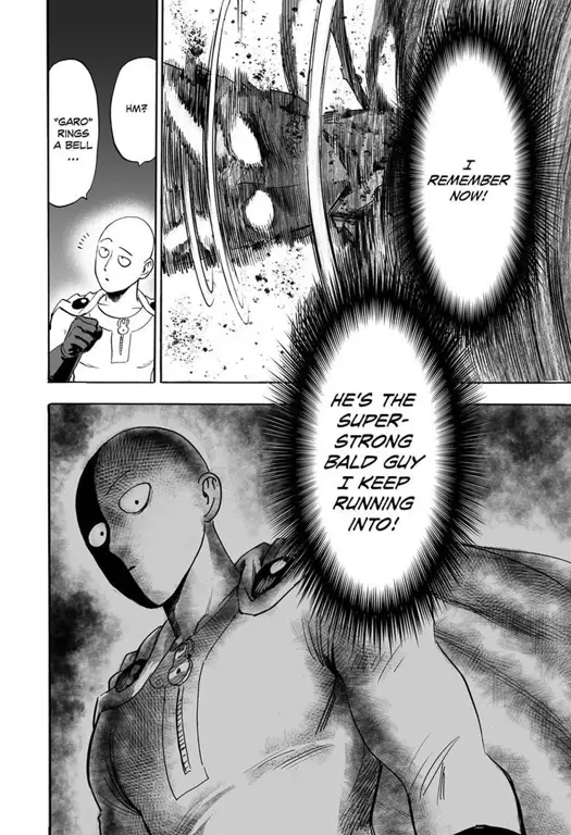 Gambar panel-panel penting dari OPM chapter 190