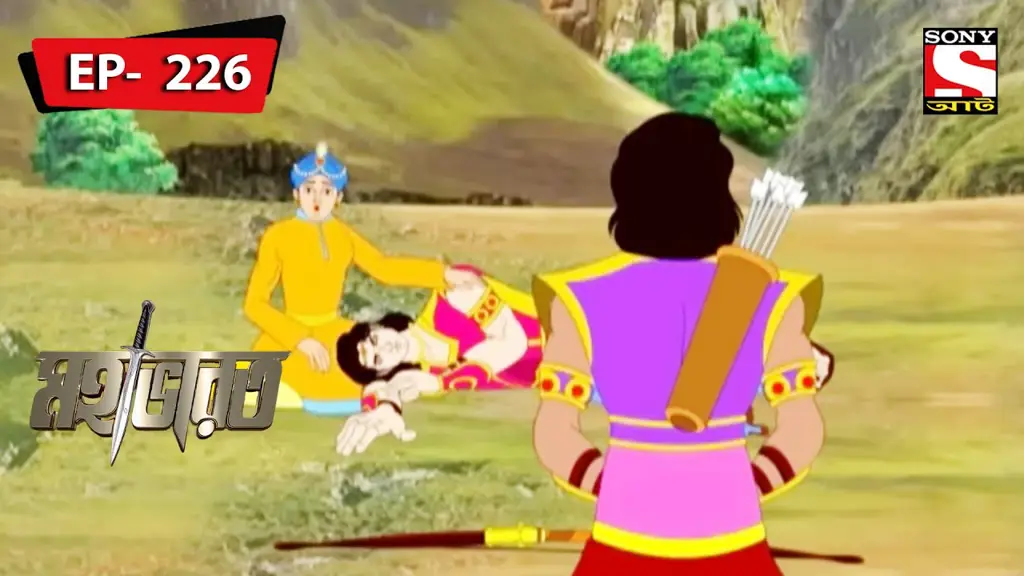 Gambar adegan penting dari episode 222 Mahabharata