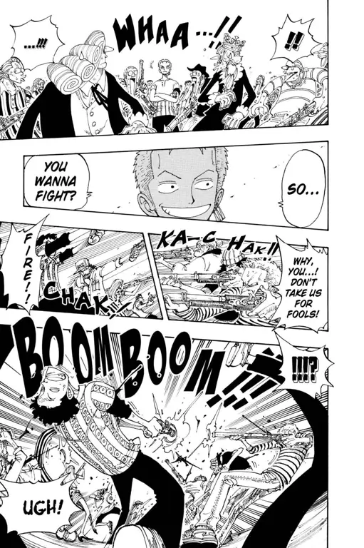 Gambar cuplikan adegan penting One Piece chapter 107