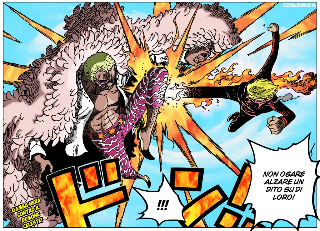 Gambar momen kunci One Piece chapter 1070