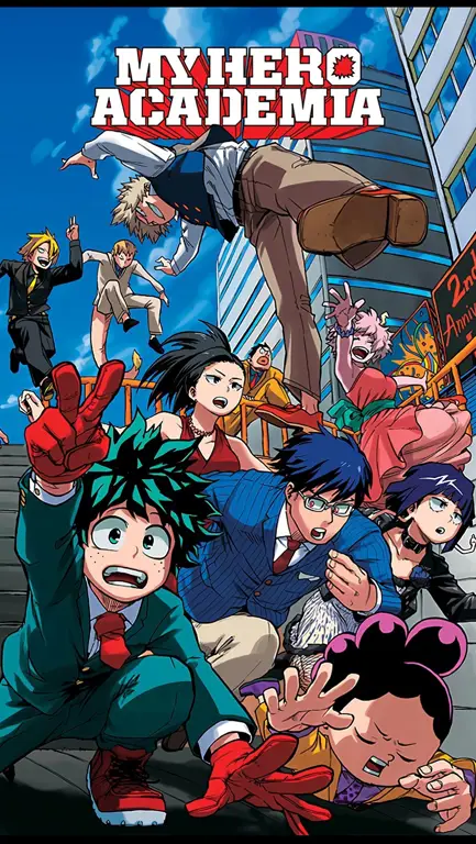 Gambar dari adegan-adegan penting di season 1 My Hero Academia