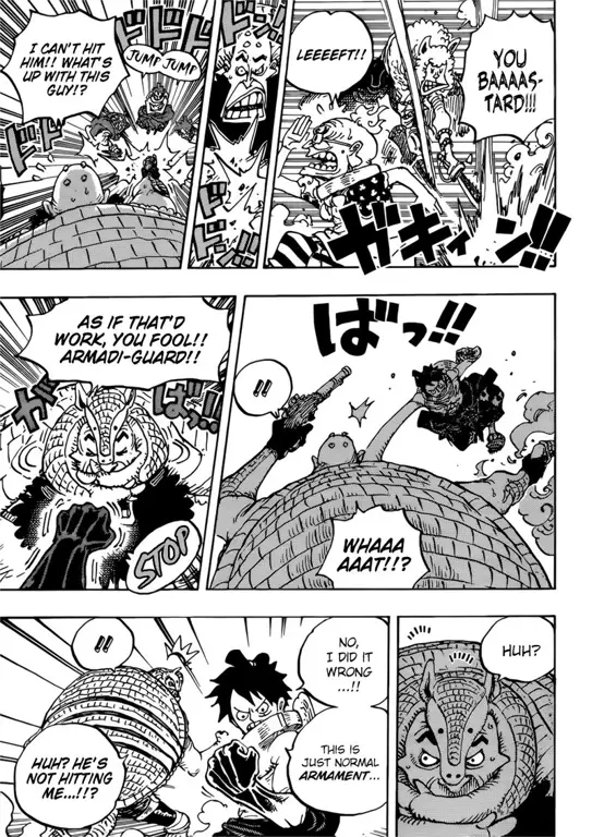 Cuplikan adegan penting dari One Piece chapter 939 manga