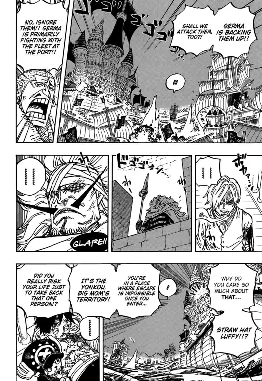 Gambar momen penting di One Piece chapter 899