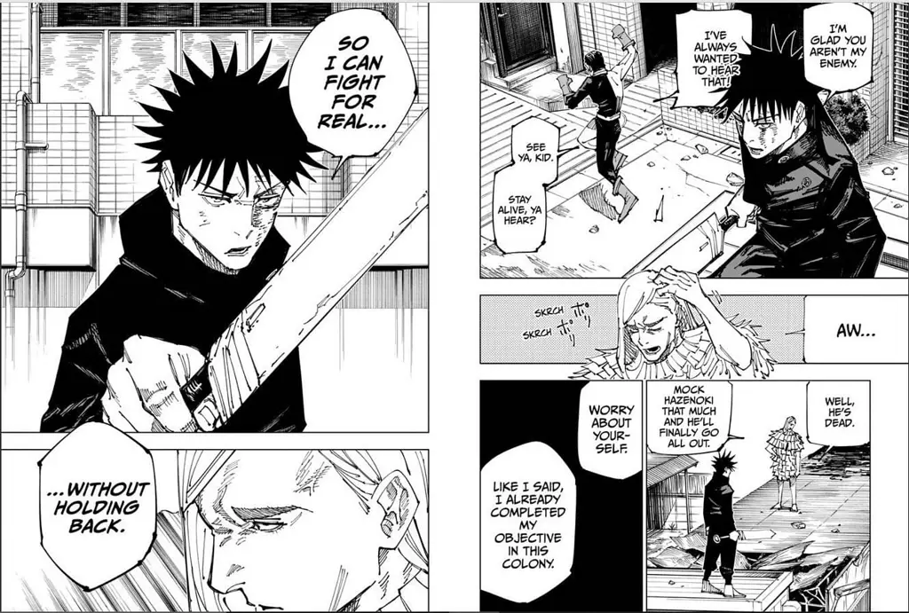 Momen-momen penting di Jujutsu Kaisen Chapter 175