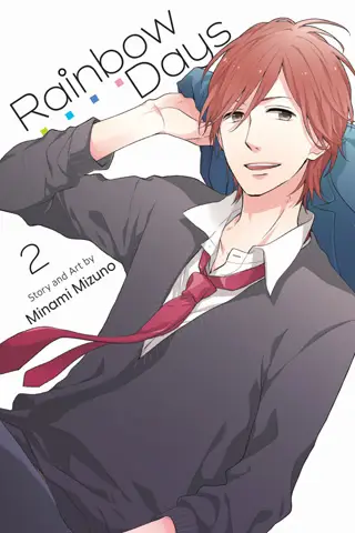 Adegan romantis dalam anime Rainbow Days