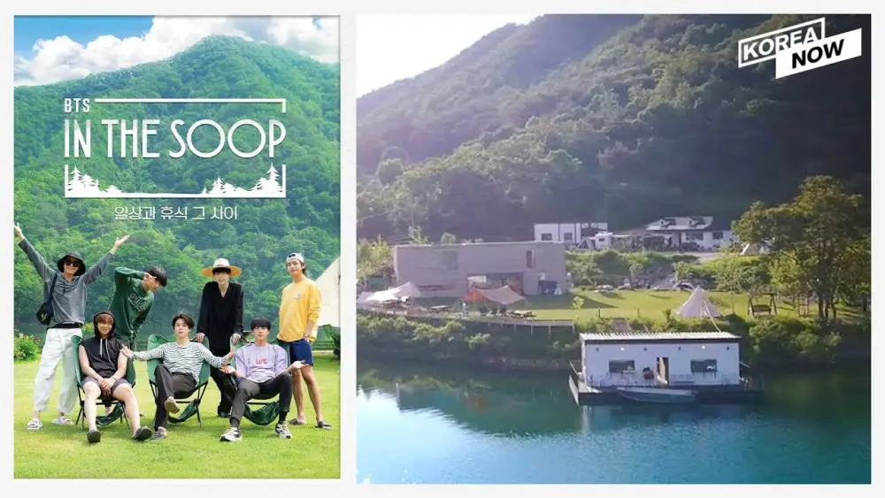 Gambar BTS di alam bebas dalam BTS in the Soop Season 2