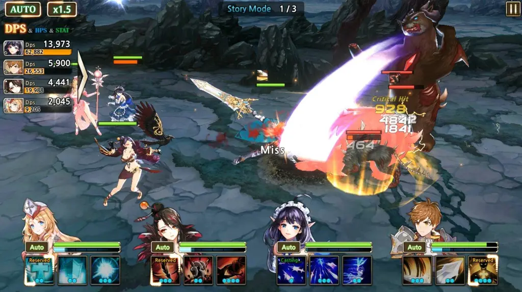 Gameplay Kings Raid yang seru dan menantang